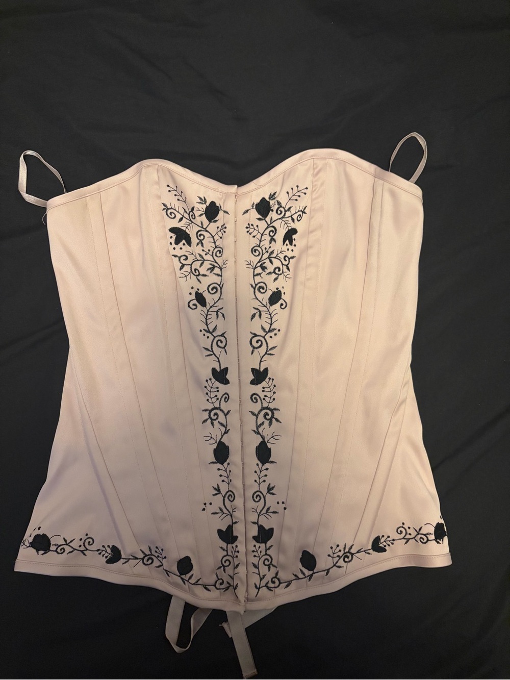Charlotte Russe Dusty Rose Lace-Up Bustier Top